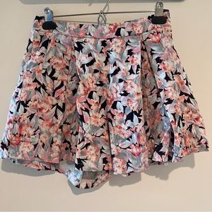 Trendy Print Skirt Skort